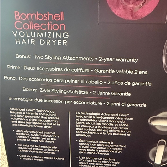 Beautiful pink curling iron. Only sold during runway shows. All New in Box. - Picture 6 of 7